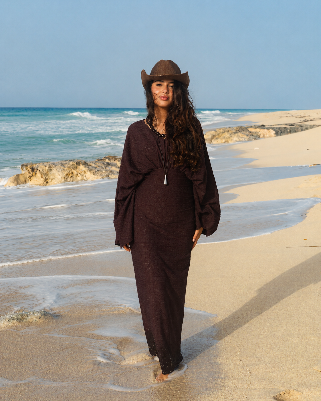 FAII Espresso Textured Skirt Set