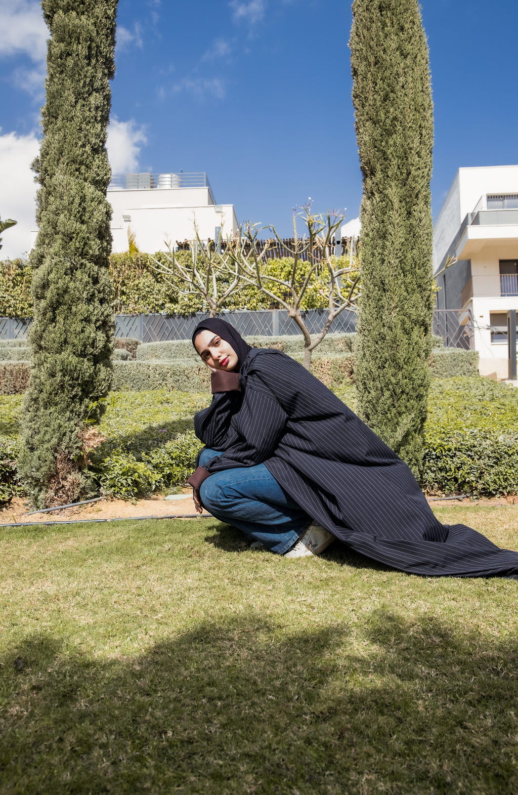 FAII PINSTRIPE ABAYA