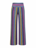 FAII Berry Contrast Knit Pants