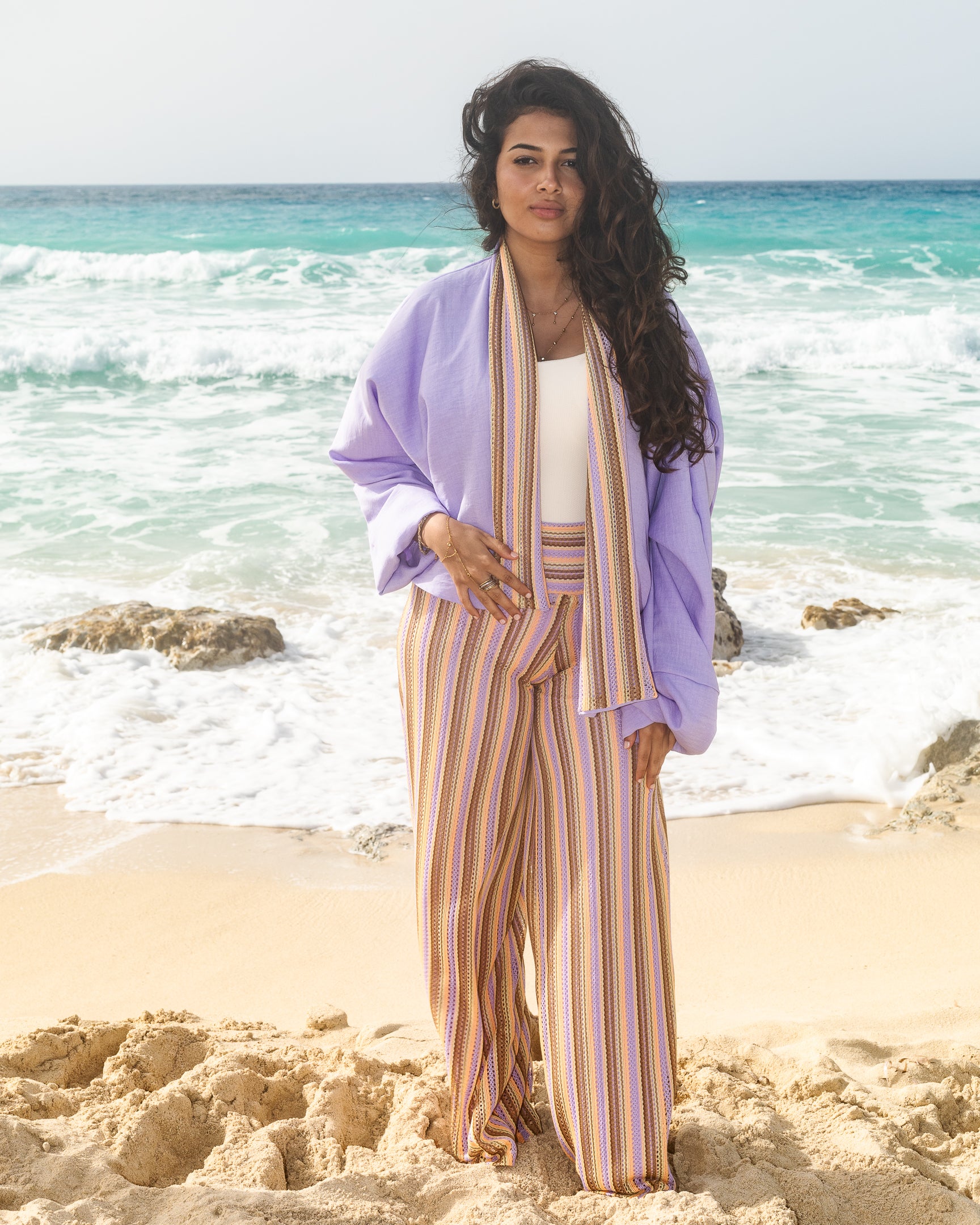 FAII Lilac Knit Contrast Co-Ord