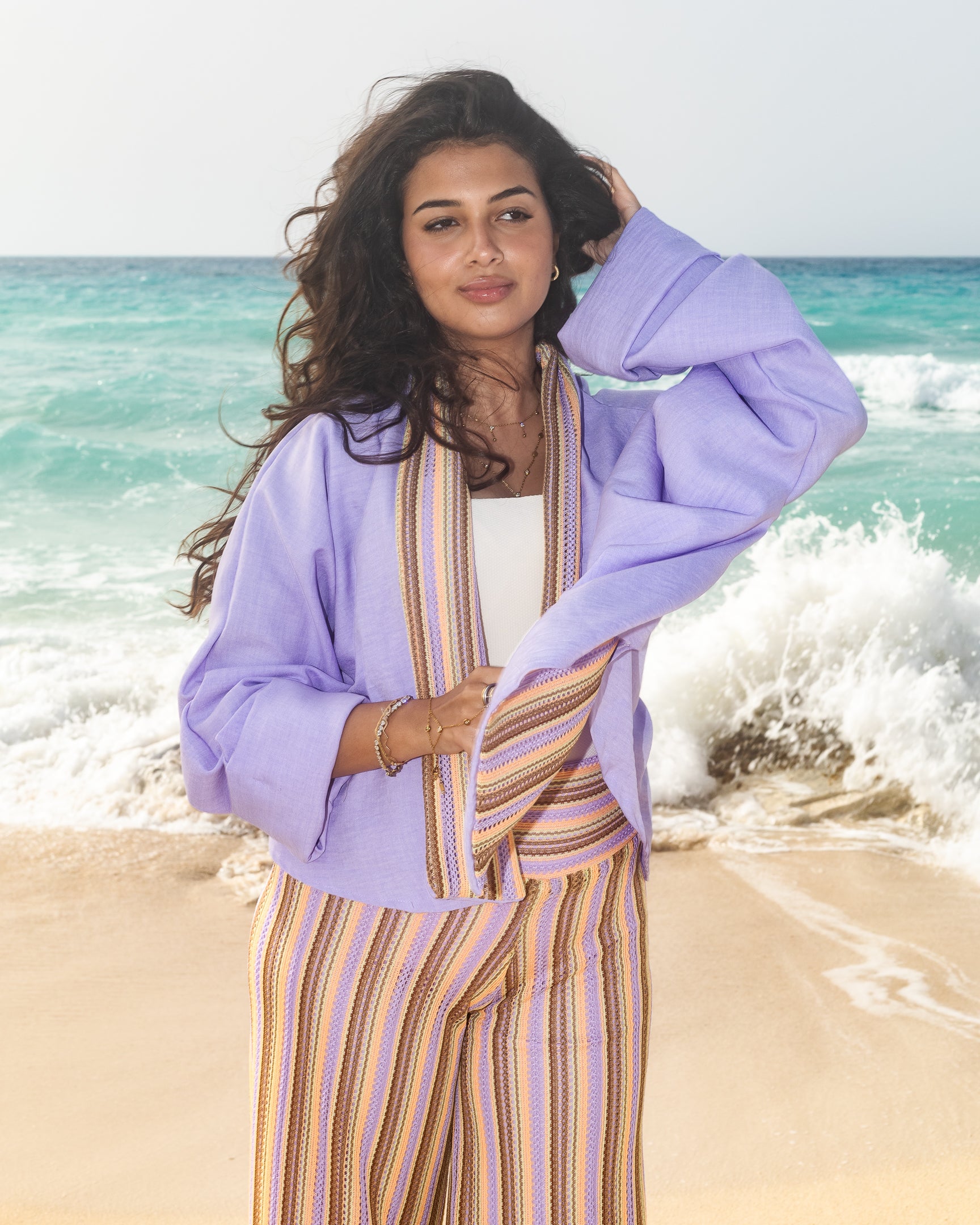 FAII Lilac Knit Contrast Co-Ord