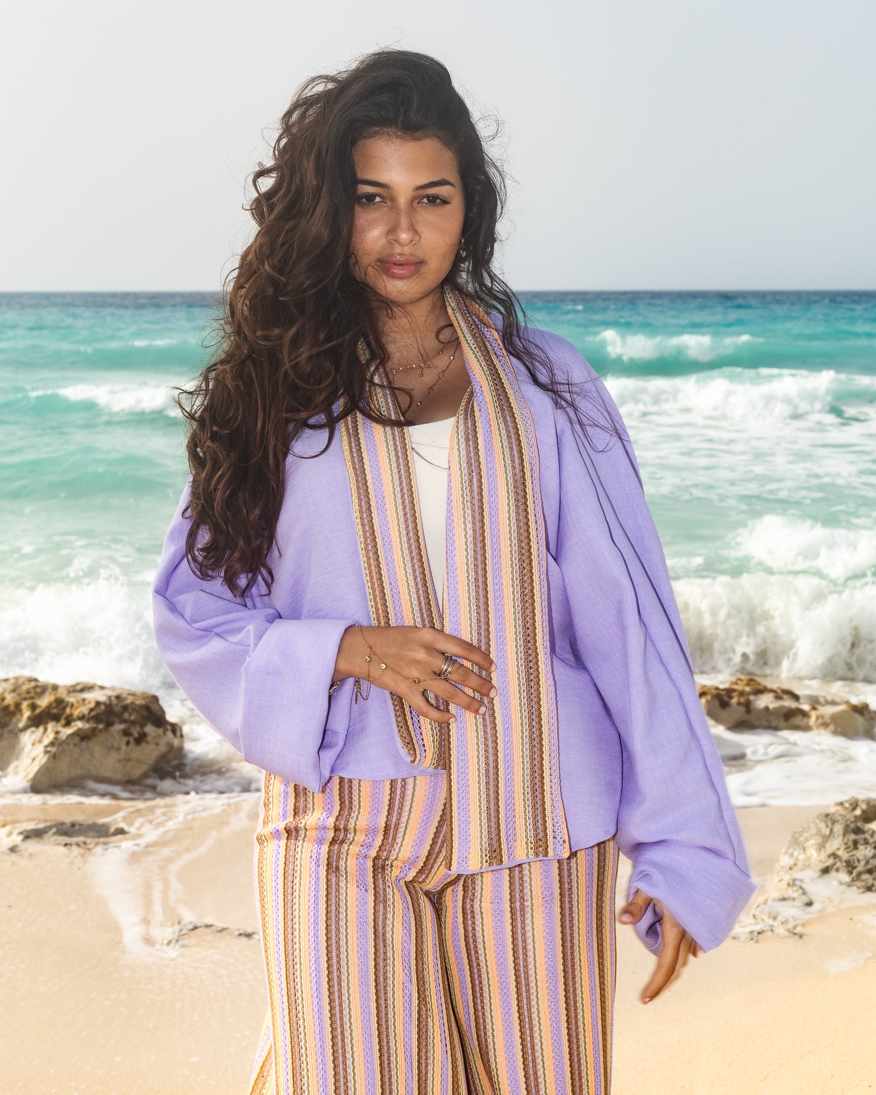 FAII Lilac Knit Contrast Co-Ord