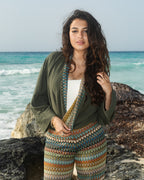 FAII Olive Knit Contrast Co-Ord