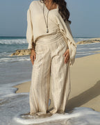 FAII Pearl Sequin Pants Co-Ord