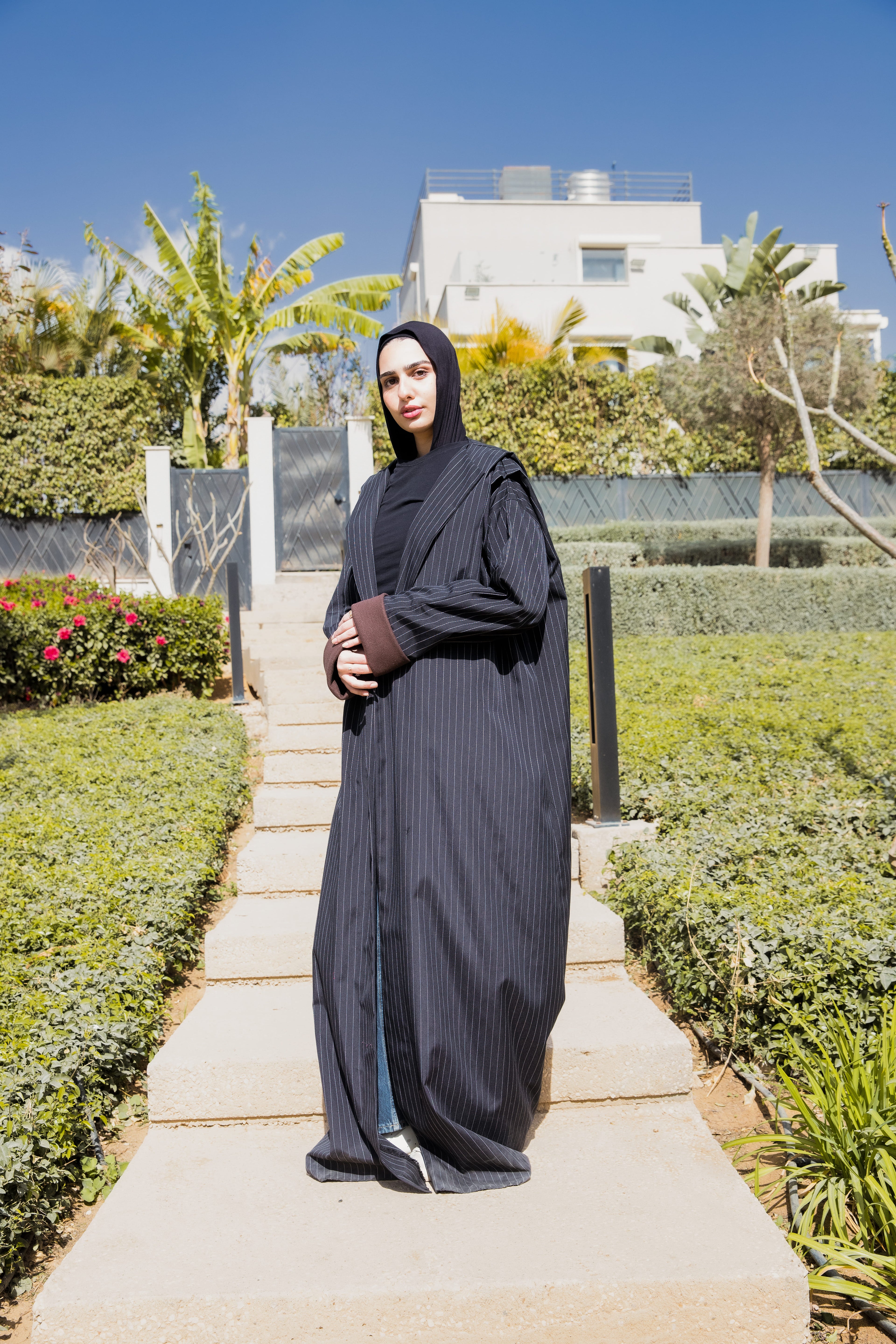 FAII PINSTRIPE ABAYA